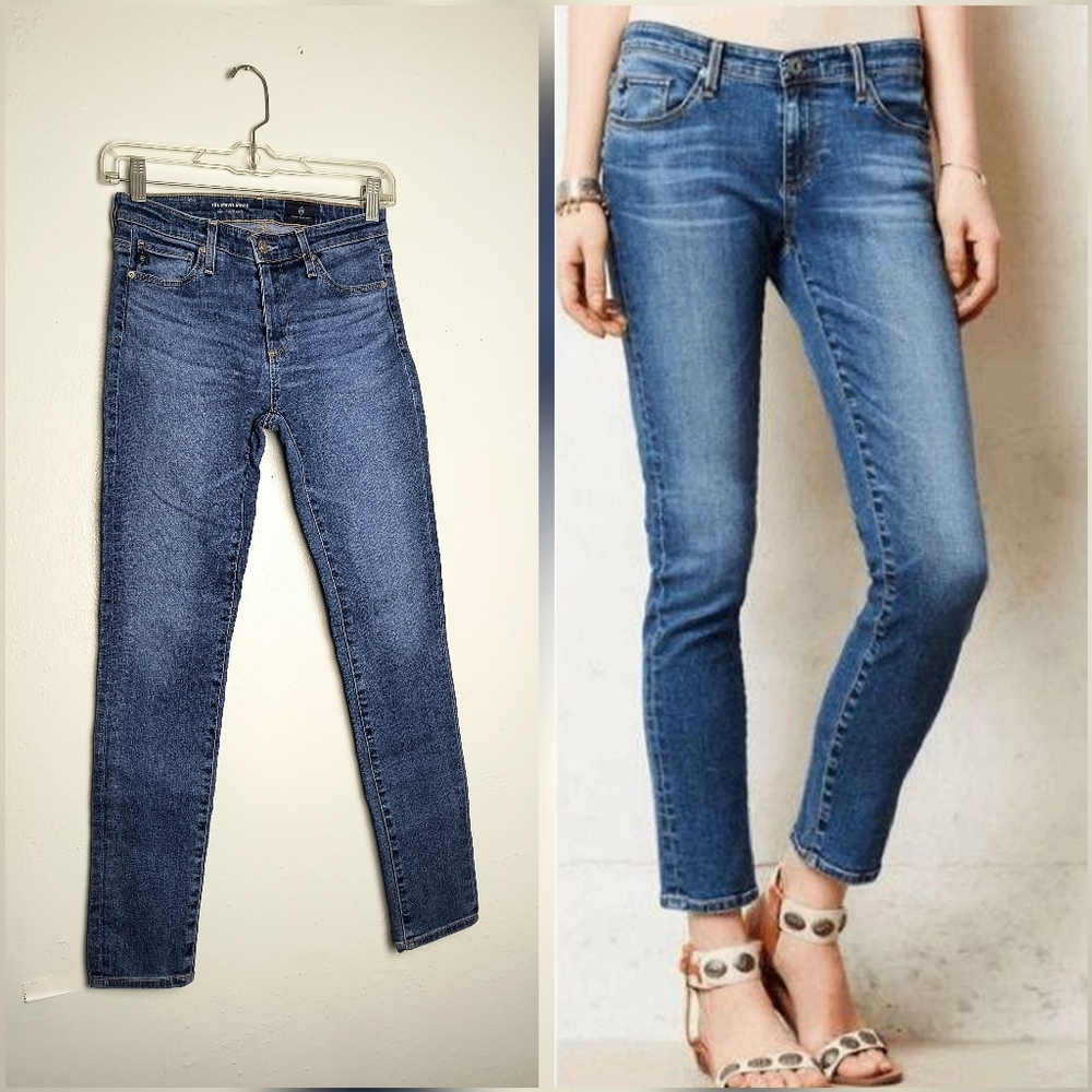 ag Jeans The Stevie 25R Ankle Jeans Pant Blue